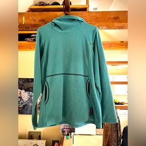 Melanzana Bright Blue Microgrid Sweatshirt. Womens Size L